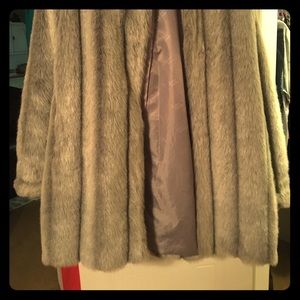 Dennis Basso faux fur coat Large